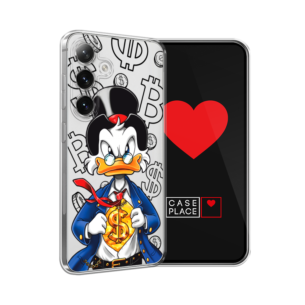 

Чехол на Samsung Galaxy S24 "Scrooge Goldman", Черный;белый;синий, 2109050-1