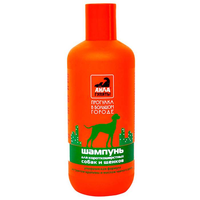 Шампунь для собак Айда гулять! для короткошерстных пород 300 мл