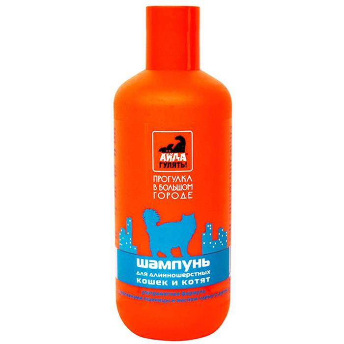 Шампунь для кошек Айда гулять! для длинношерстных пород 300 мл