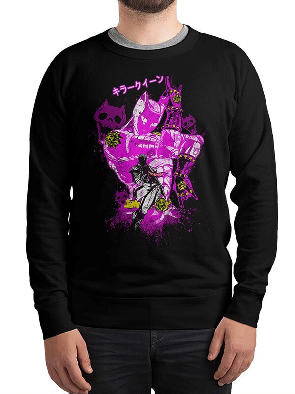 

Свитшот мужской Dream Shirts JoJo's Bizarre Adventure - Killer Queen черный 48 RU, JoJo's Bizarre Adventure - Killer Queen / Аниме ДжоДжо