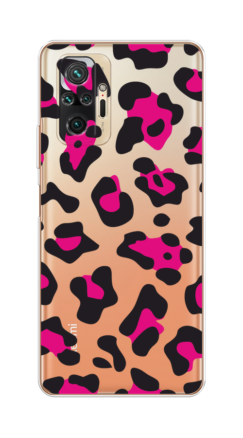 

Чехол на Redmi Note 10 Pro "Pink cow spots", Черный;розовый, 310050-1
