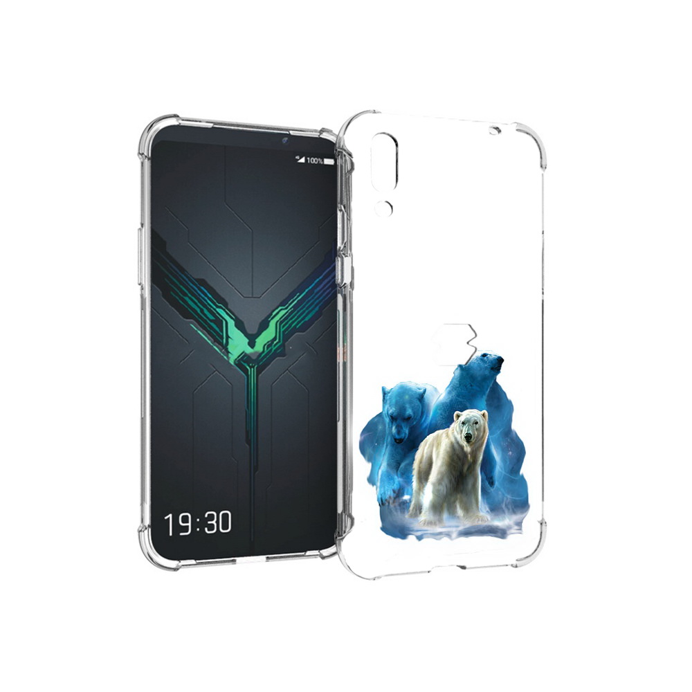 

Чехол MyPads Tocco для Xiaomi Black Shark 2 полярный медведь (PT144492.263.549), Прозрачный, Tocco