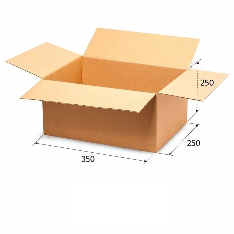 

Короб картонный 350x250x250мм, Т24 бурый 10 шт/уп