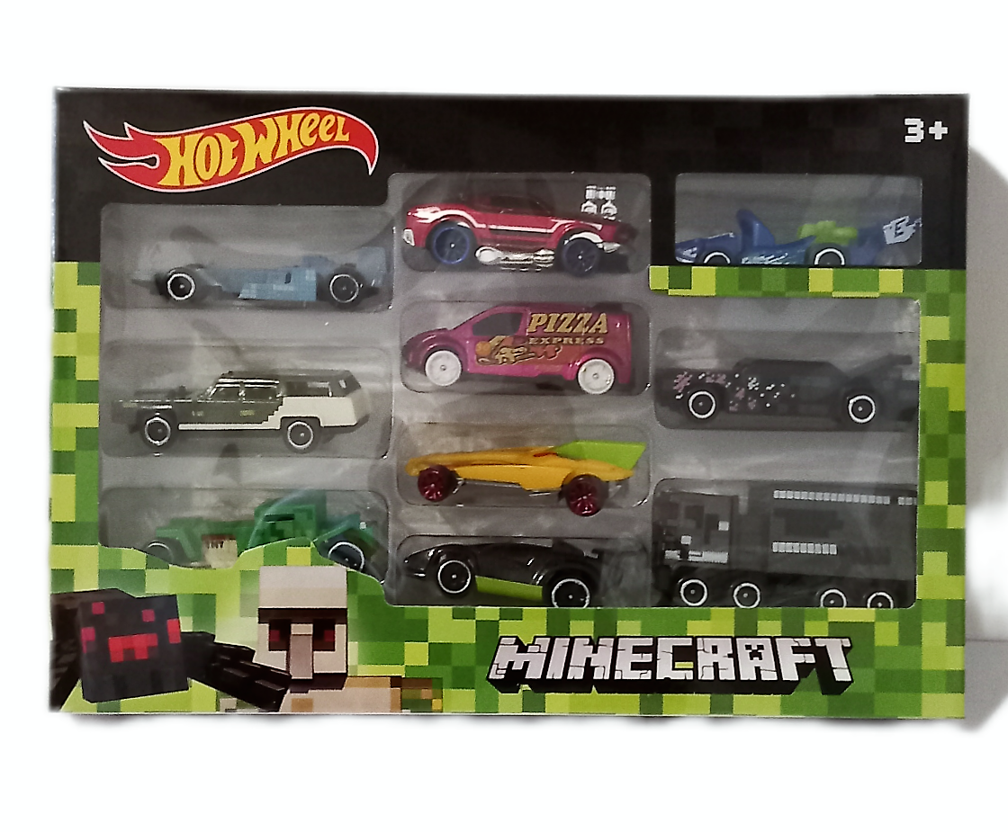

Гоночные машинки Hot Wheel 10 MINECRAFT, набор машинок
