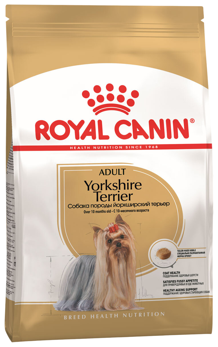 

Сухой корм для взрослых собак йоркширский терьер Royal Canin 6 кг, ROYAL CANIN YORKSHIRE TERRIER ADULT для взрослых собак йоркширский терьер (3 + 3 кг)