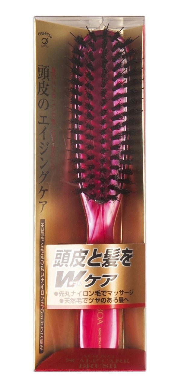 Щётка-расческа Ikemoto Aging scalp care brush антивозрастная, для ухода за кожей головы