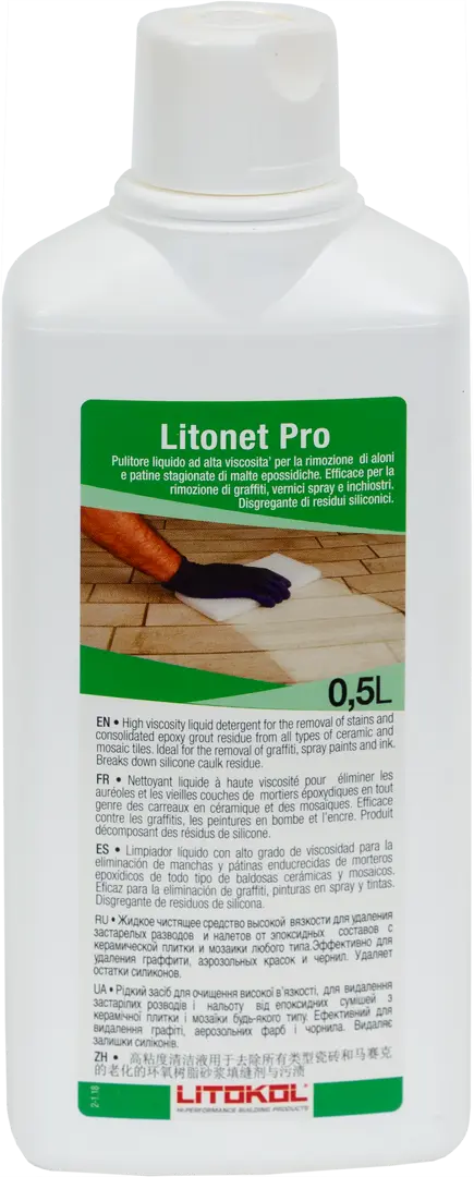 фото Очиститель эпоксидных остатков litokol litonet pro 0.5 л