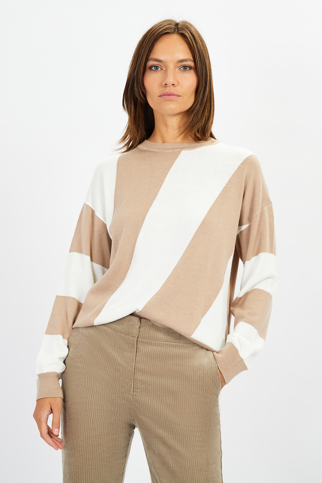 

Джемпер женский Baon B1322565 бежевый 2XL, B1322565