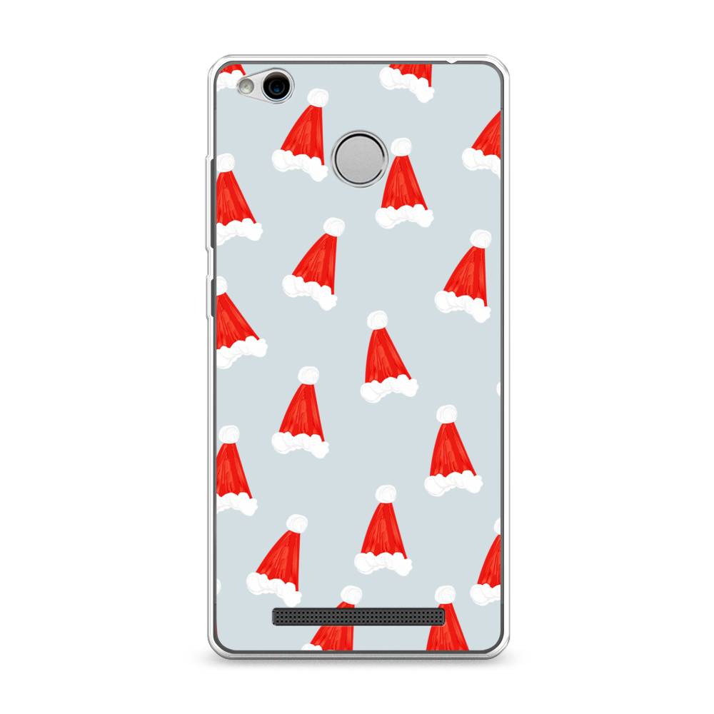 

Чехол на Xiaomi Redmi 3 Pro (3S) "Новогодние шапочки", Белый;красный;серый, 30950-5