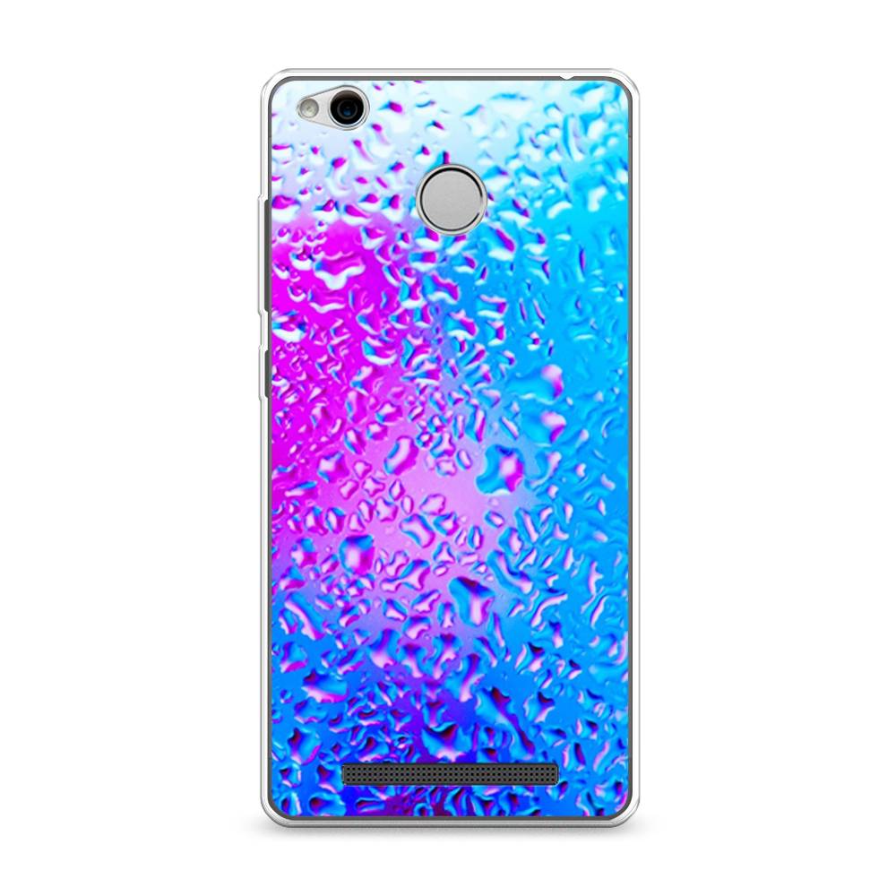 

Чехол для Xiaomi Redmi 3 Pro (3S) "Капли на стекле", Голубой;розовый, 30950-3