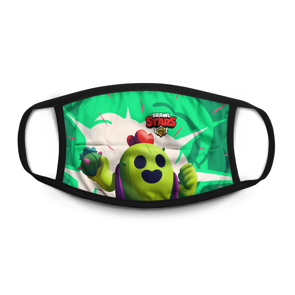 

Многоразовая маска унисекс Burnettie Brawl Stars Spike, Разноцветный, Brawl Stars Spike