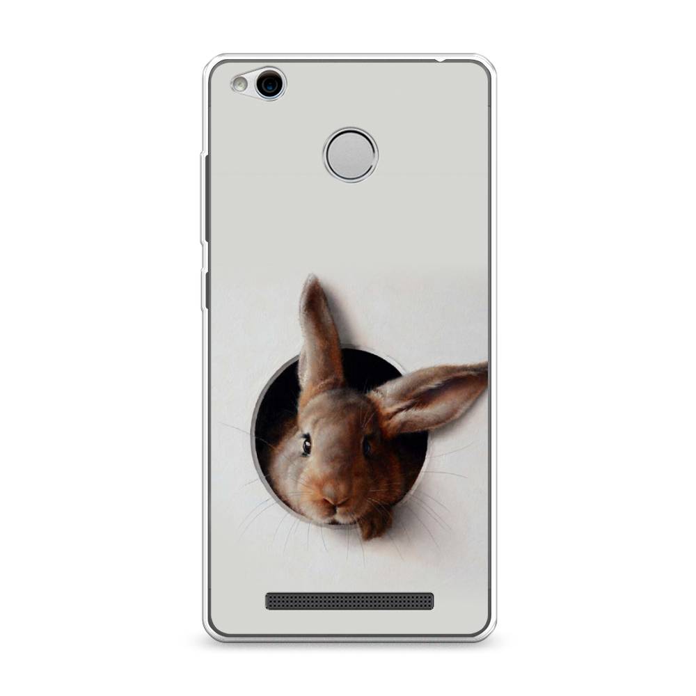 

Чехол на Xiaomi Redmi 3 Pro (3S) "Любопытный кролик", Серый;коричневый, 30950-1