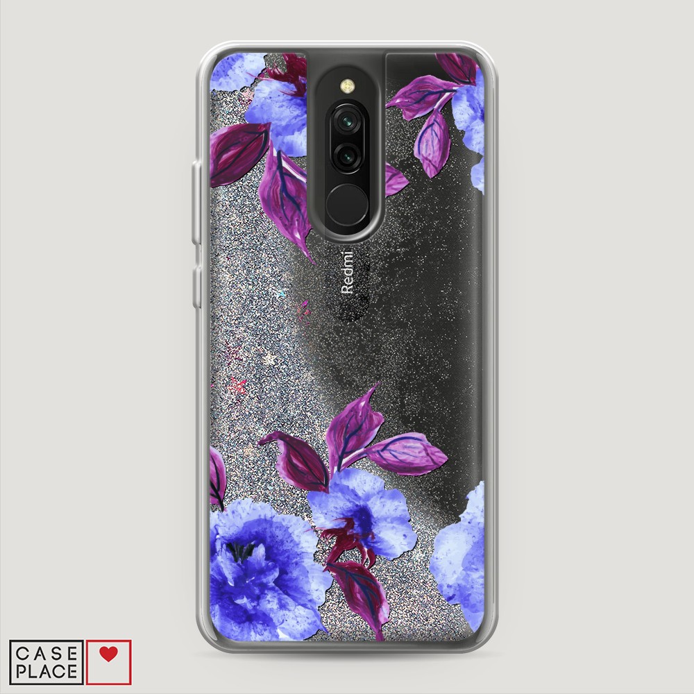 

Жидкий чехол с блестками "Цветочная фантазия 5" на Xiaomi Redmi 8, 37191-1
