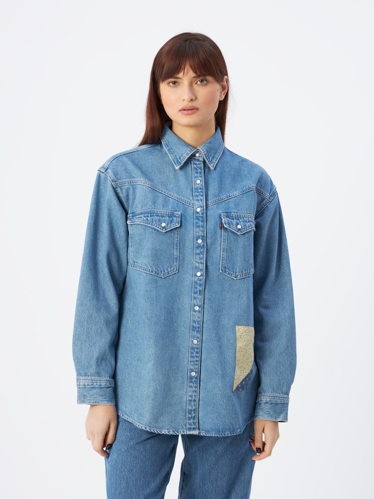 Рубашка женская Levi's A3364-0008 голубая M