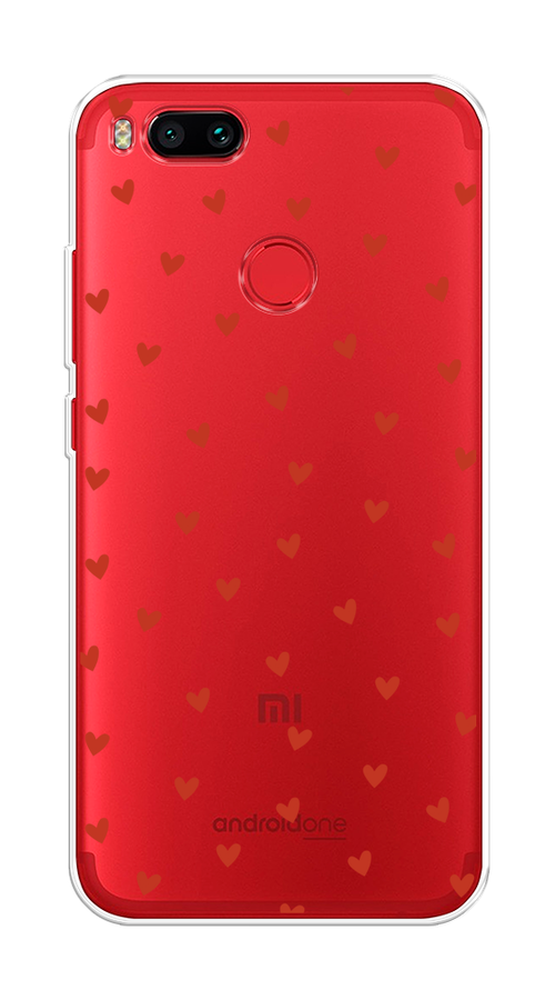 

Чехол на Xiaomi Mi A1/5X "Red hearts", Красный;прозрачный, 32650-1