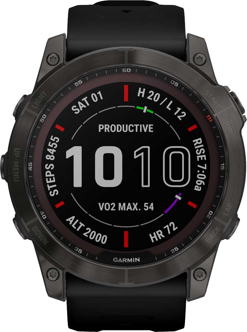 фото Спортивные титановые наручные часы garmin fenix 7x 010-02541-11