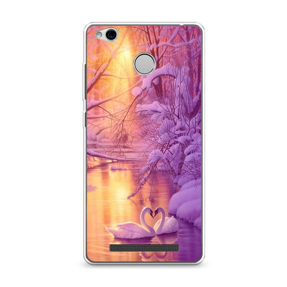 

Чехол для Xiaomi Redmi 3 Pro (3S) "Зима 1", Фиолетовый;желтый, 30950-2