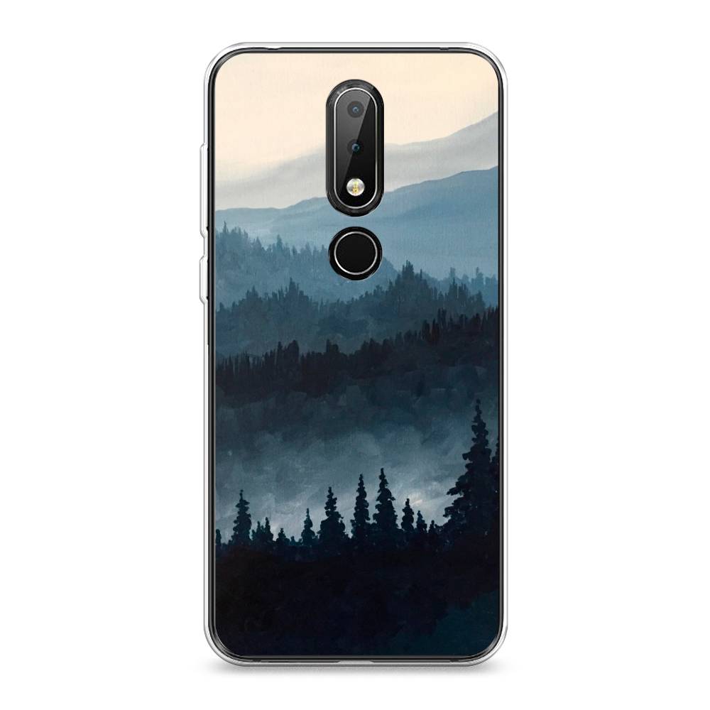 

Чехол Awog на Nokia X6 2018 / Нокиа X6 2018 "Туманные горы", Бежевый;серый;черный, 121450-4