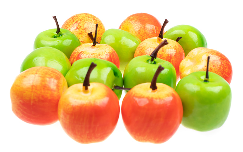 фото Муляж декоративных яблок: 4615-sb яблочная корзина белоснежка