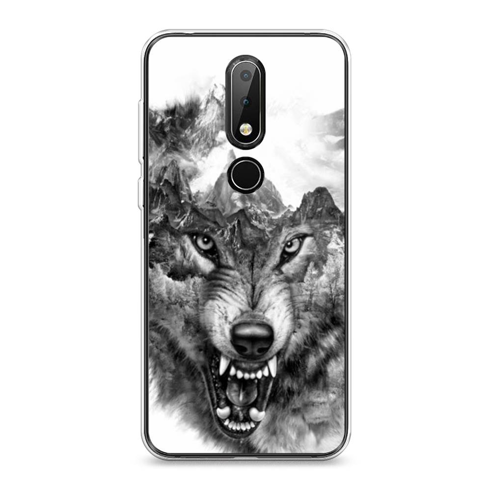 

Чехол Awog на Nokia X6 2018 / Нокиа X6 2018 "Волк в горах", 121450-1