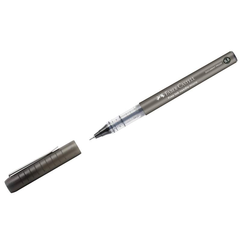 Ручка-роллер Faber-Castell Free Ink Needle 327070 черная 05 мм 12 штук 3265₽