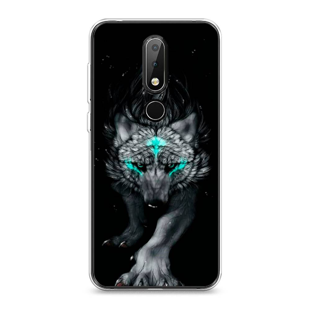 

Чехол Awog на Nokia X6 2018 / Нокиа X6 2018 "Волшебный волк", Черный;серый, 121450-2