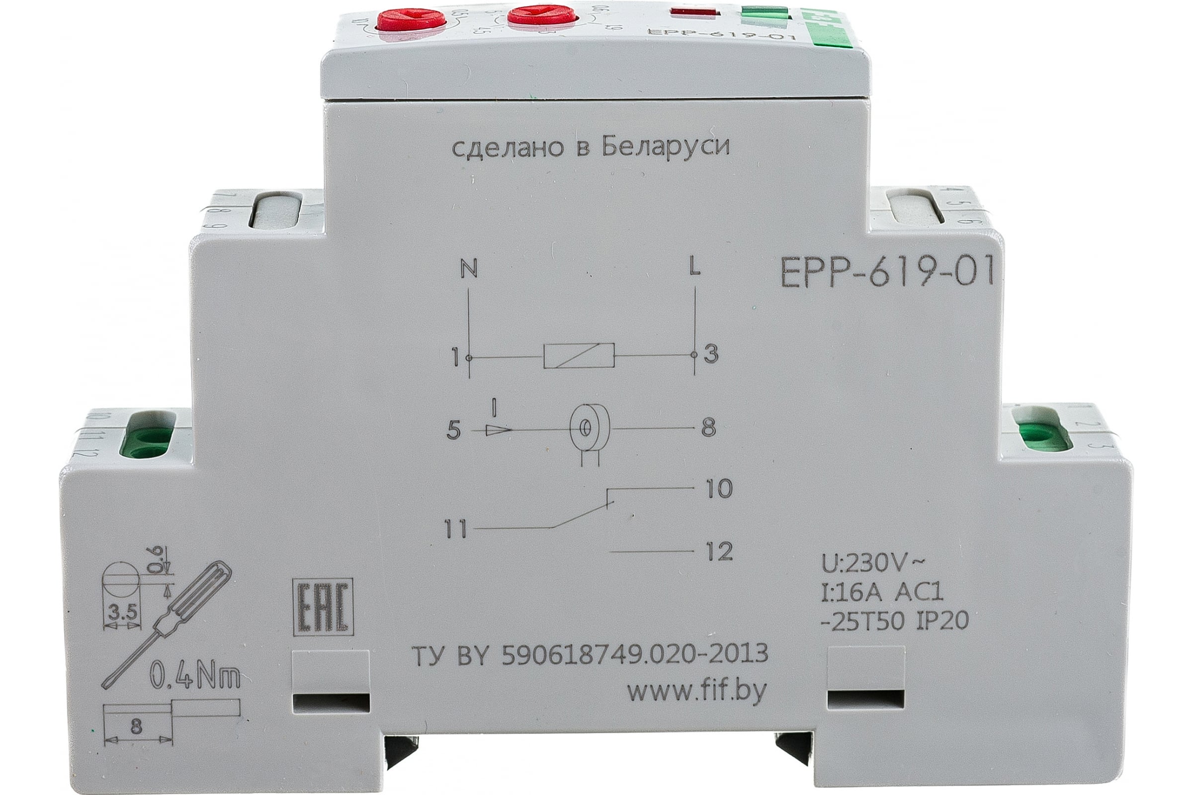 F&F реле тока EPP-619-1, 0,6-5А EA03.004.005