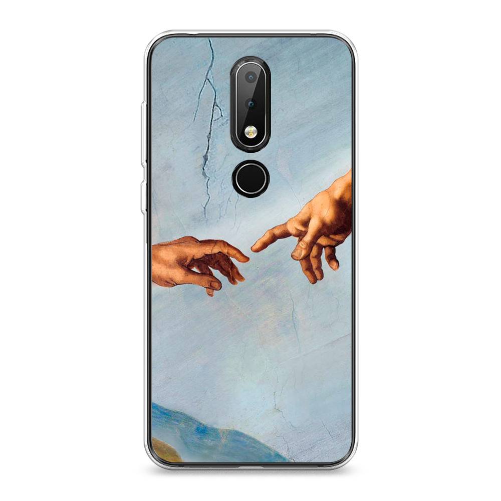 

Чехол Awog на Nokia X6 2018 / Нокиа X6 2018 "Сотворение Адама", Голубой;коричневый;серый, 121450-9