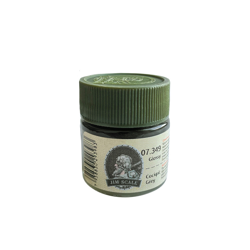 

Краска спиртовая цвет Сockpit Grey, 10 мл Jim Scale 07349, Серый