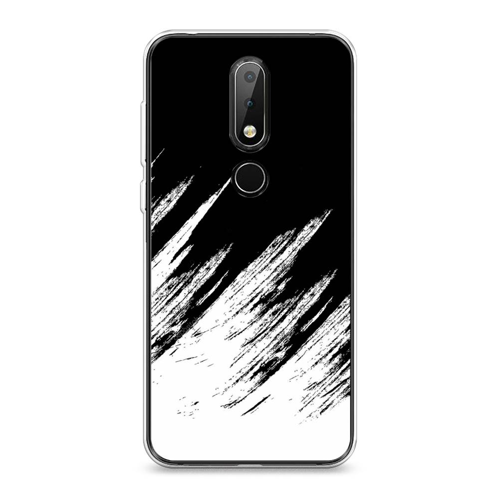 

Чехол Awog на Nokia X6 2018 / Нокиа X6 2018 "Черно белые брызги", Черный;белый;бежевый, 121450-3