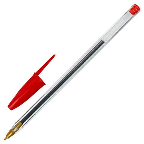 

Ручка шариковая Staff "Basic BP-01" 143738, красная, 1 мм, 50 штук