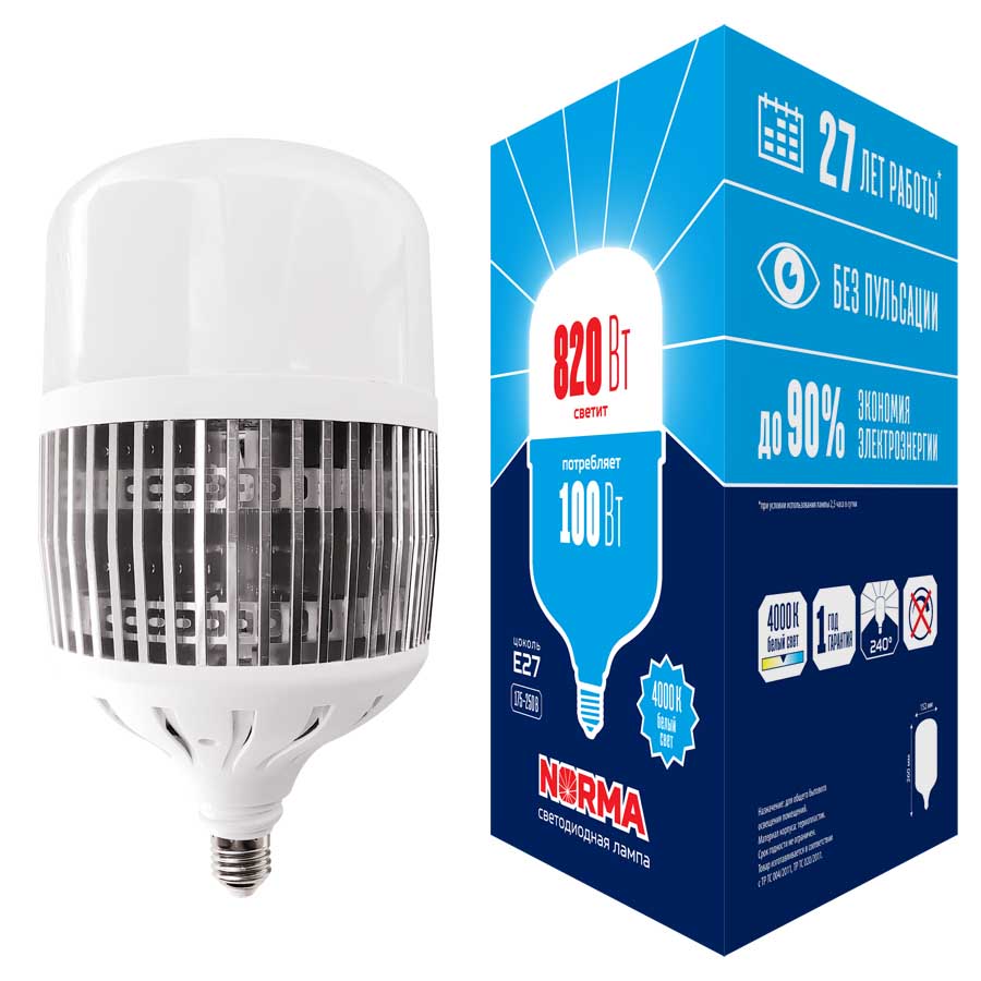 

Лампочка Volpe LED-M80-100W/4000K/E27/FR/NR Norma LED-M80, LED-M80-100W/4000K/E27/FR/NR Norma LED-M80