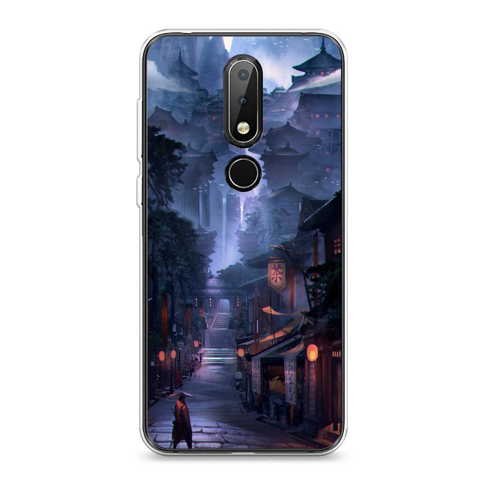 

Чехол Awog на Nokia X6 2018 / Нокиа X6 2018 "Одинокий самурай", Синий;черный;коричневый, 121450-10