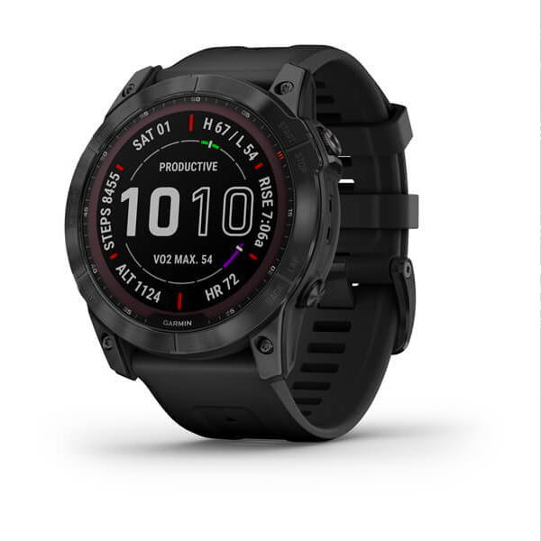 Спортивные титановые наручные часы Garmin Fenix 7X 010-02541-27