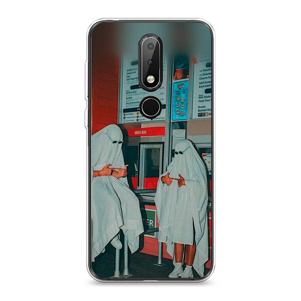 

Чехол Awog на Nokia X6 2018 / Нокиа X6 2018 "Chillin Killin", Красный, 121450-9
