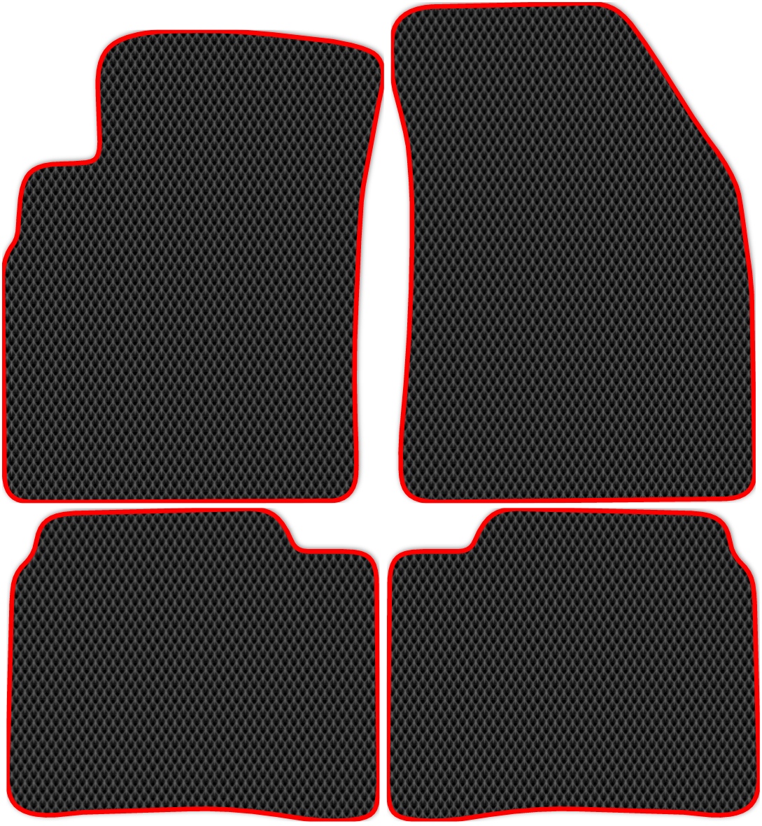 

Коврики ЭВА в салон для Kia Magentis 1 (EF) 2002 - 2006, 4 шт. черный, красный кант, 2910-S4N-H