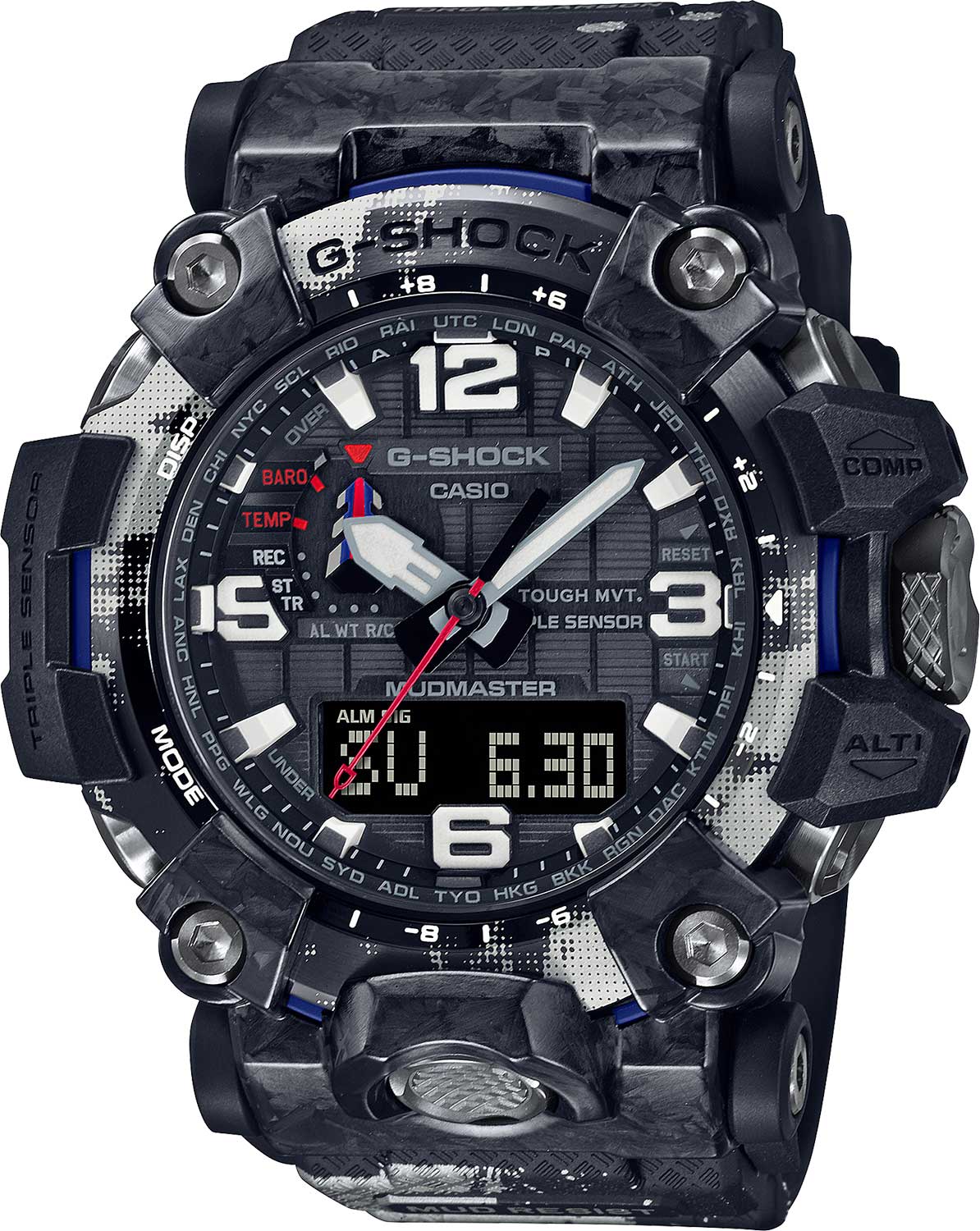 Японские умные наручные часы Casio G-SHOCK GWG-2000TLC-1AER с хронографом