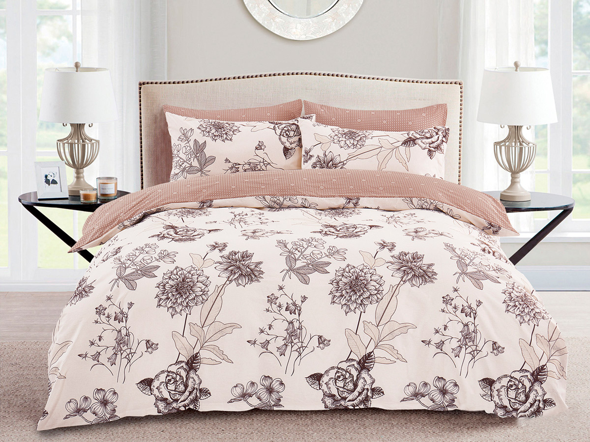 

Постельное белье евро поплин Cleo Pure Cotton наволочки 50х70 и 70х70, Pure Cotton
