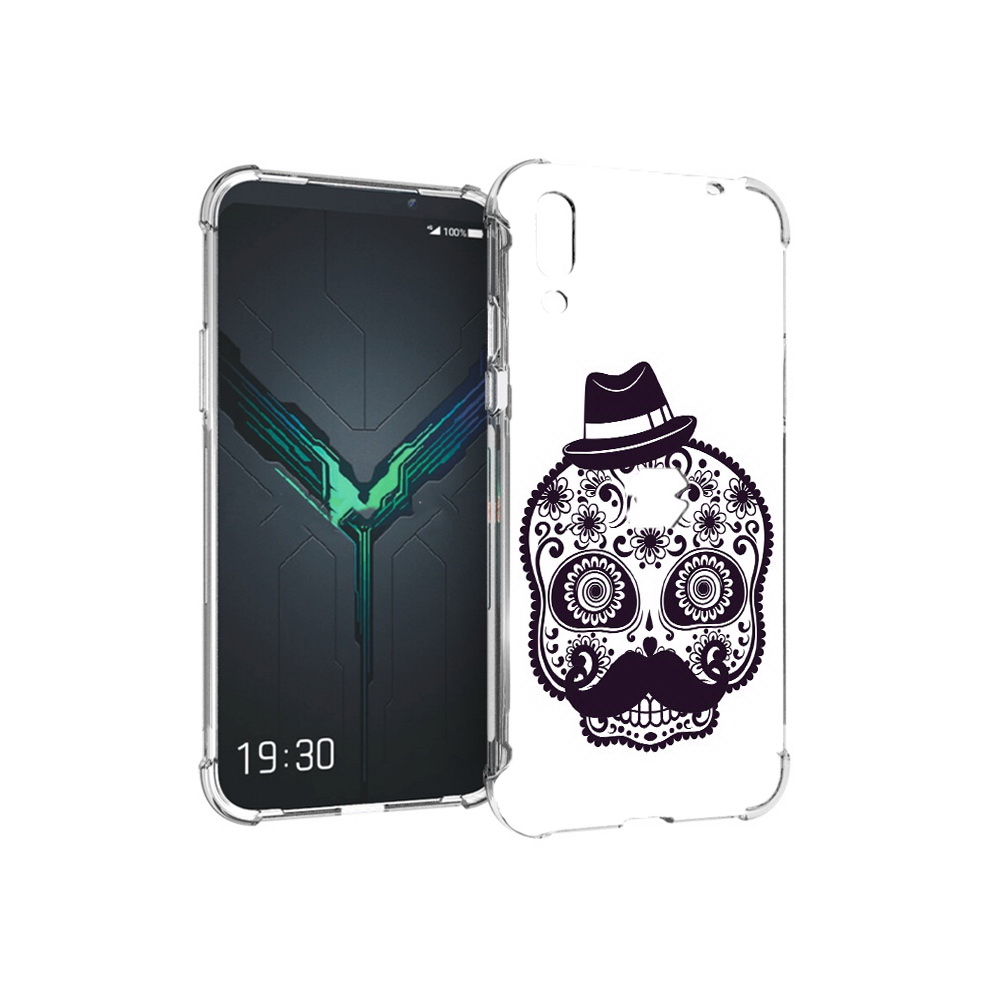 

Чехол MyPads Tocco для Xiaomi Black Shark 2 разрисованный скелет (PT144492.263.575), Прозрачный, Tocco