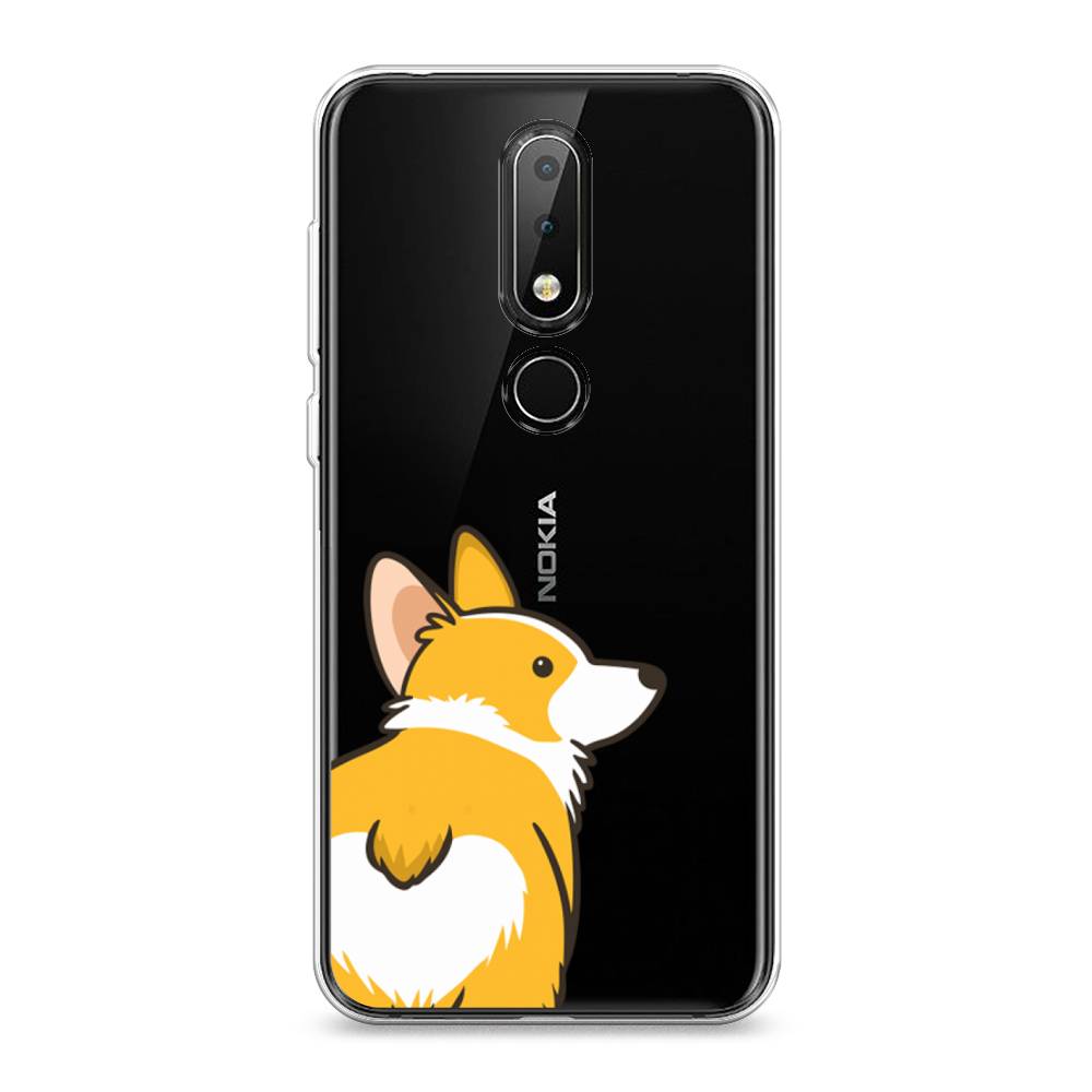 фото Чехол awog "корги следуй за мной" для nokia x6 2018