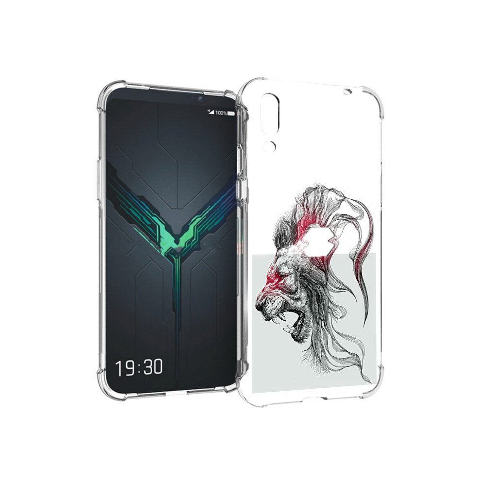 

Чехол MyPads Tocco для Xiaomi Black Shark 2 разъяренный лев (PT144492.263.576), Прозрачный, Tocco