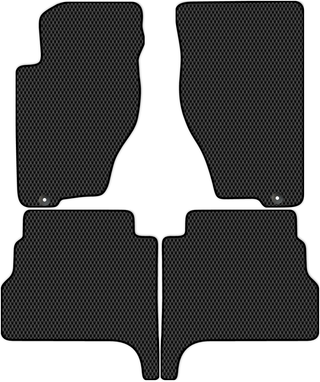 

Коврики ЭВА в салон для Kia Sorento 1 (BL) 2002 - 2009, 4 шт. черный, 2916-S4Y-H