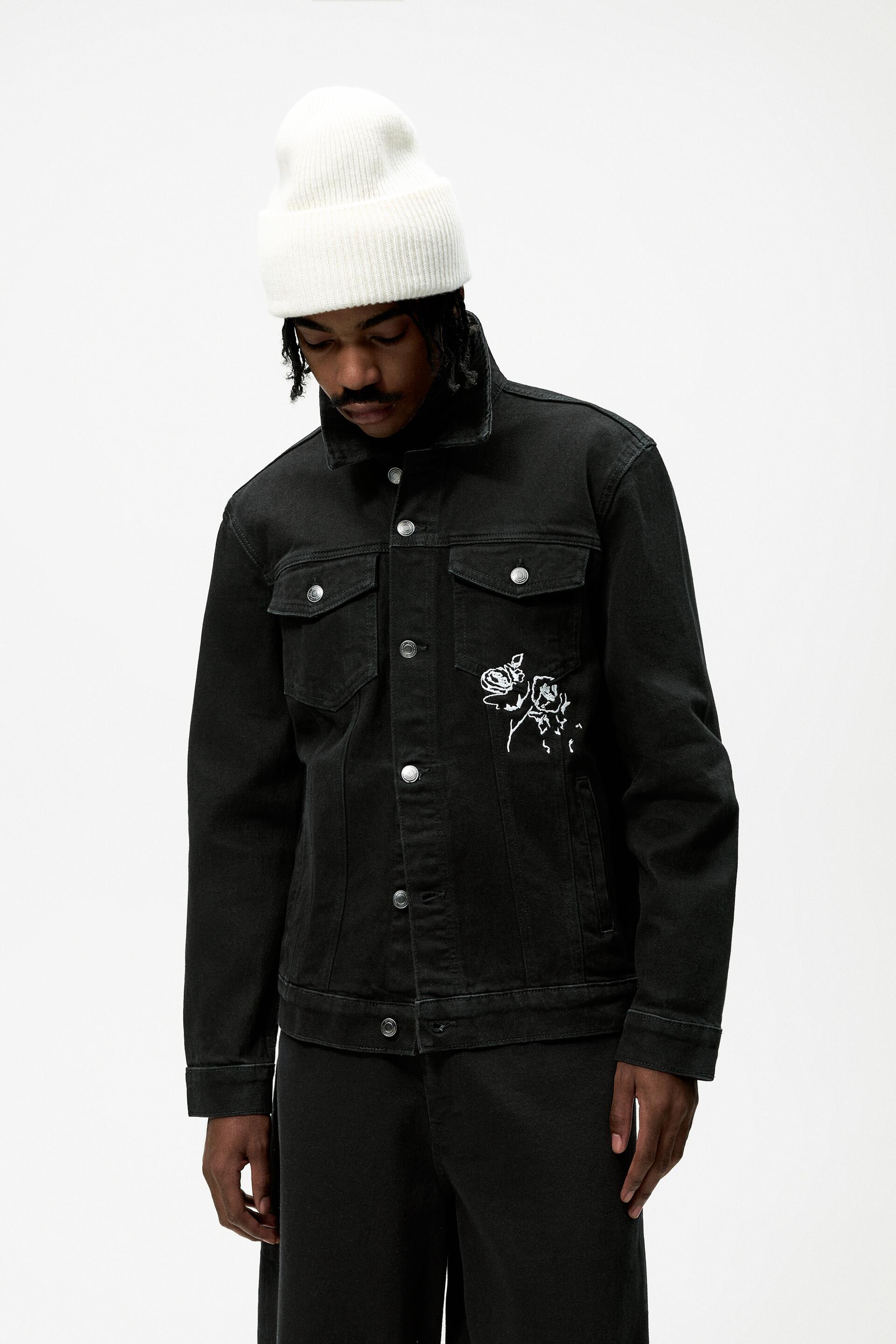 

Джинсовая куртка мужская ZARA 00108450 черная 2XL (доставка из-за рубежа), 00108450
