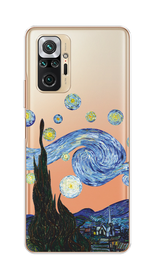 

Чехол на Redmi Note 10 Pro "Ночь Ван Гога", Голубой;синий;черный, 310050-1