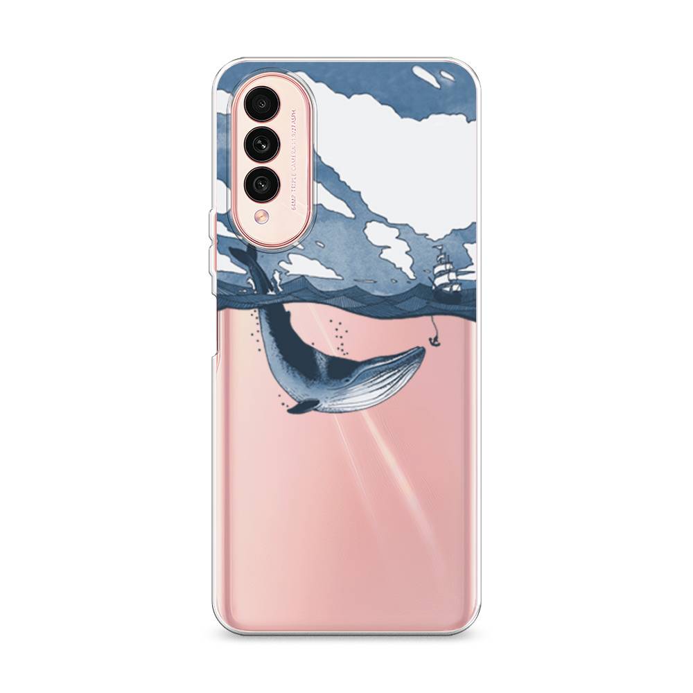 

Чехол на Wiko T50 "Большой кит", Синий, 3400350-1