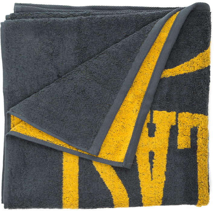 Спортивное полотенце Everlast 3502-2121 серый/желтый