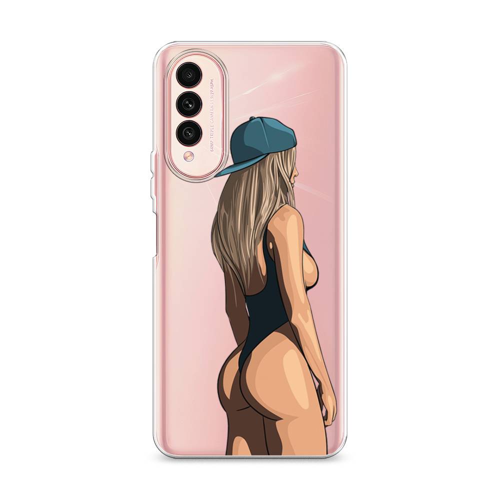 

Чехол на Wiko T50 "Девушка в черном купальнике", Зеленый;бежевый;черный, 3400350-6