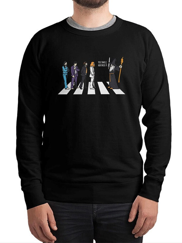 

Свитшот мужской Dream Shirts The Beatles / Битлз и Властелин Колец черный 46 RU, The Beatles / Битлз и Властелин Колец