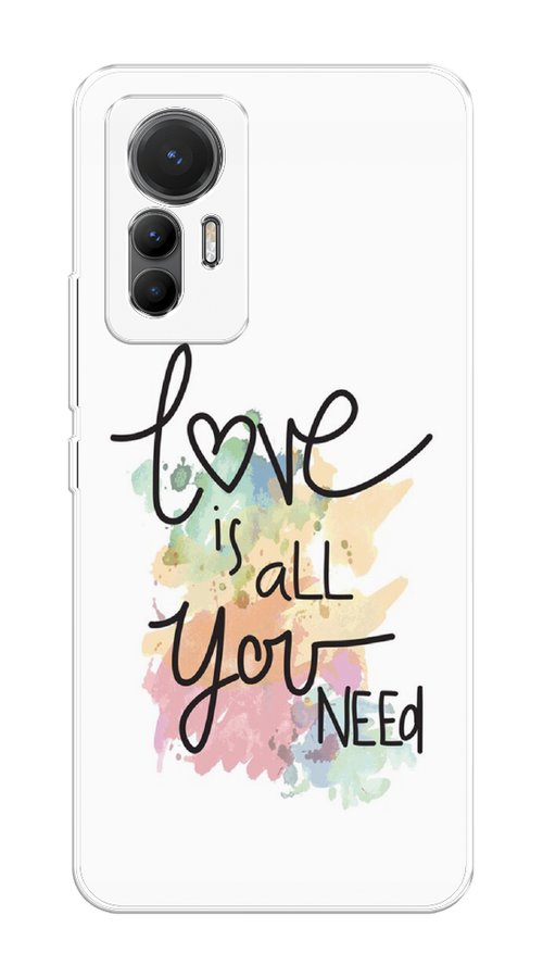 

Чехол на Xiaomi 12 Lite "Love is all you need", Белый;черный;зеленый, 315050-1