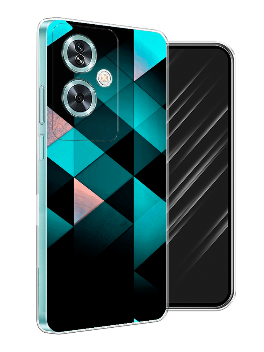 

Чехол Awog на OnePlus Nord N30 SE "Геометрия 16", Бирюзовый;черный, 154950-1